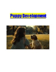 Puppy Development