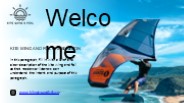 Kite wing and foil presentation