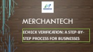 eCheck Verification: A Step-by-Step Process for Businesses