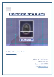 Fingerprinting Service in Surrey