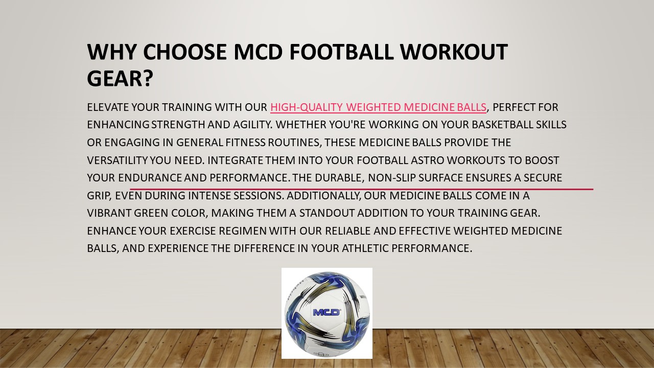 Why Choose MCD Football Workout Gear?