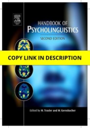 PDF Handbook of Psycholinguistics 2nd Edition Full