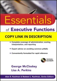 PDF Essentials of Executive Functions Assessment Free