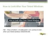 How to Look After Your Tinted Windows (1)