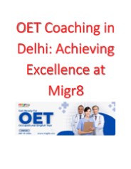 OET Coaching in Delhi