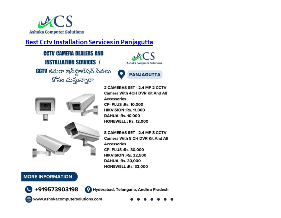 Best Cctv Installation Services in Panjagutta