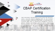 CBAP Certification Training