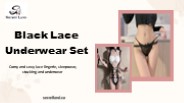 Black Lace Underwear Set