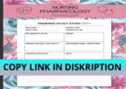 READ [PDF] Nursing pharmacology notebook: Blank medication template no