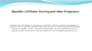 Benefits of Pilates During and After Pregnancy