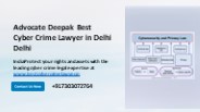 Best Cyber Crime Lawyer in India