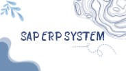SAP ERP System
