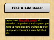 Find A Life Coach