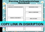 PDF DOWNLOAD Nursing Pathophysiology Blank Disease Template notebook:
