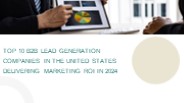 Top b2b lead generation companies in the USA