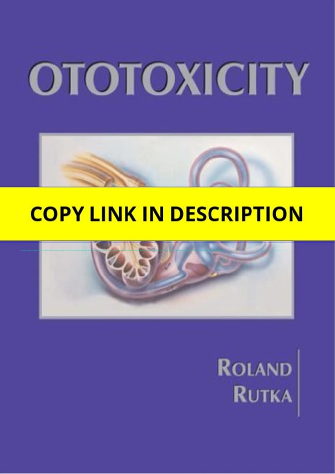 Download Ototoxicity 1st Edition Free
