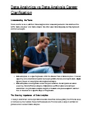 Data Analytics vs Data Analysis Career Clarification