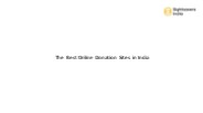 The Best Online Donation Sites in India