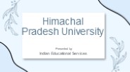 Himachal Pradesh University
