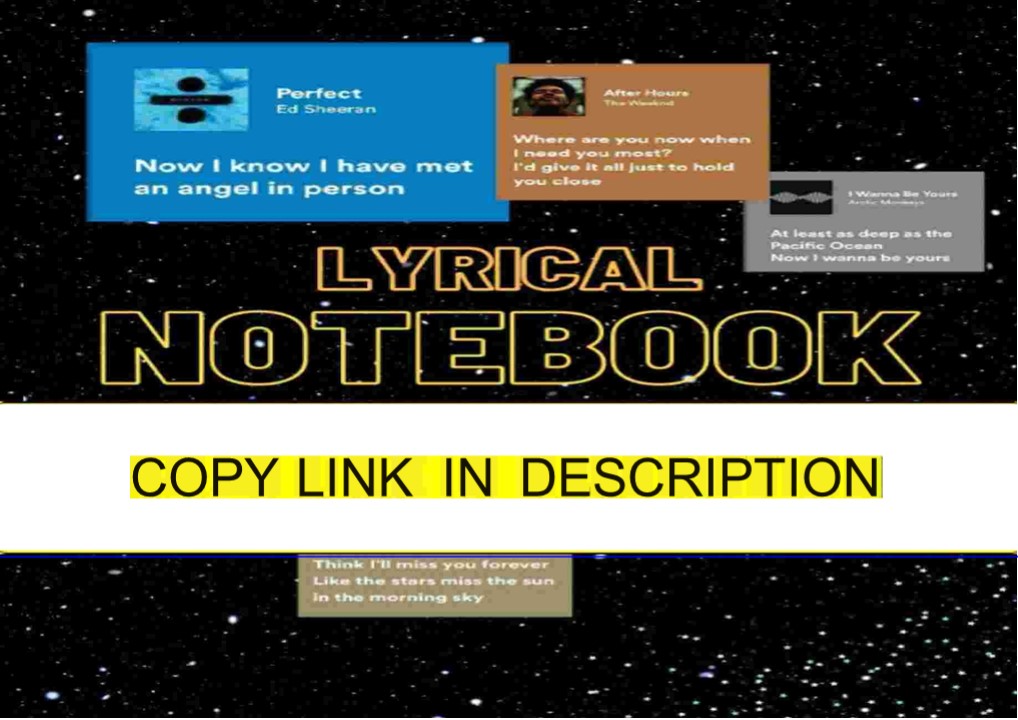 read⚡ LYRICAL NOTEBOOK: 120 COLOURED PAGES NOTEBOOK/JOURNAL DIARY , SLAM BOOK