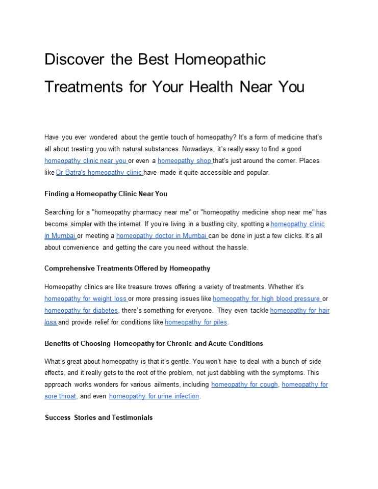 Discover the Best Homeopathic Treatments for Your Health Near You (1)