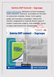 Dalmia DSP Cement – 3sgroups