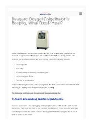Why the Invacare Oxygen Concentrator Beeps?