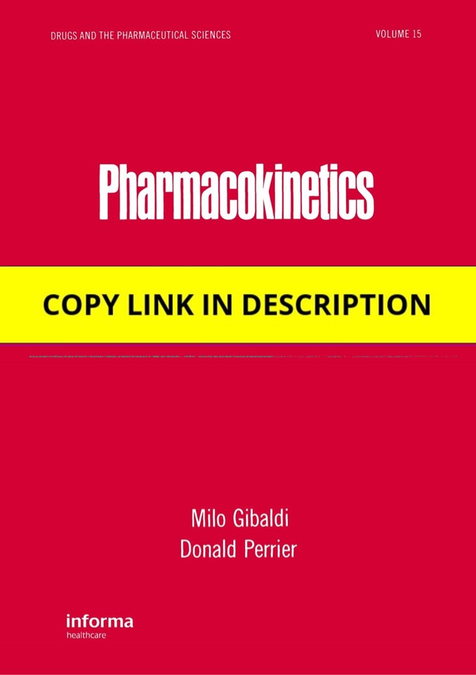 Download Pharmacokinetics (Drugs and the Pharmaceutical Sciences) Android
