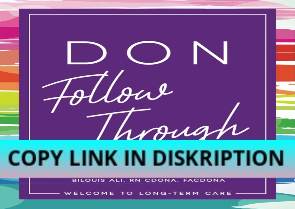 [PDF] READ Free The DON Follow Through Workbook