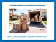 The Best Service for Local Moves in Cleveland