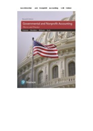 [READ] Governmental and Nonprofit Accounting     11th Edition