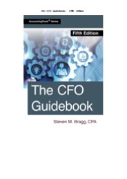 [PDF]DOWNLOAD The CFO Guidebook: Fifth Edition