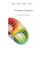 [PDF] DOWNLOAD Thinking in Systems: International Bestseller