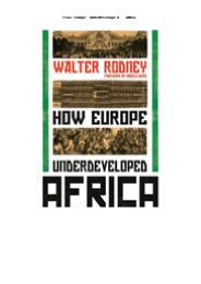 DOWNLOAD(PDF) How Europe Underdeveloped Africa