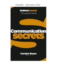 PDF(readonline) Communication (Collins Business Secrets)