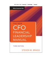 [PDF]DOWNLOAD The New CFO Financial Leadership Manual