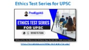 Ethics Test Series for UPSC