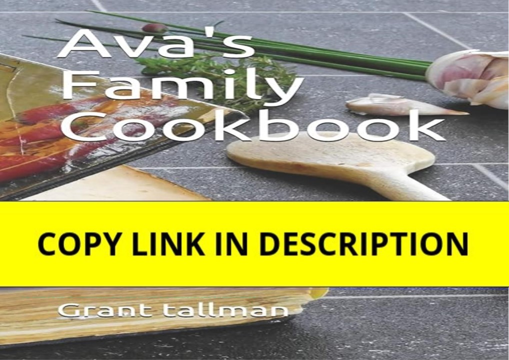 ⚡download Ava's Family Cookbook: Blank Cookbook