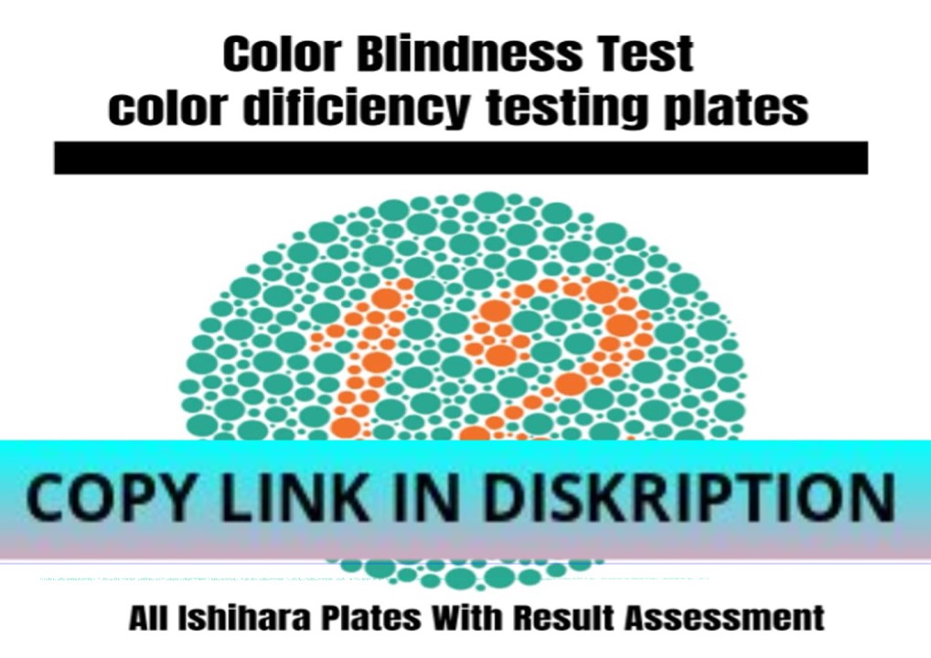 PDF/READ/DOWNLOAD Color Blindness Test: Color Deficiency testing plate ...