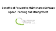 Preventive Maintenance Software-Space Planning and Management