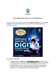 Digital Marketing Course Bhubaneswar - Giniskills