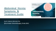 Abdominal Hernia: Symptoms & Treatment Guide