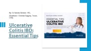 Ulcerative Colitis IBD: Essential Tips