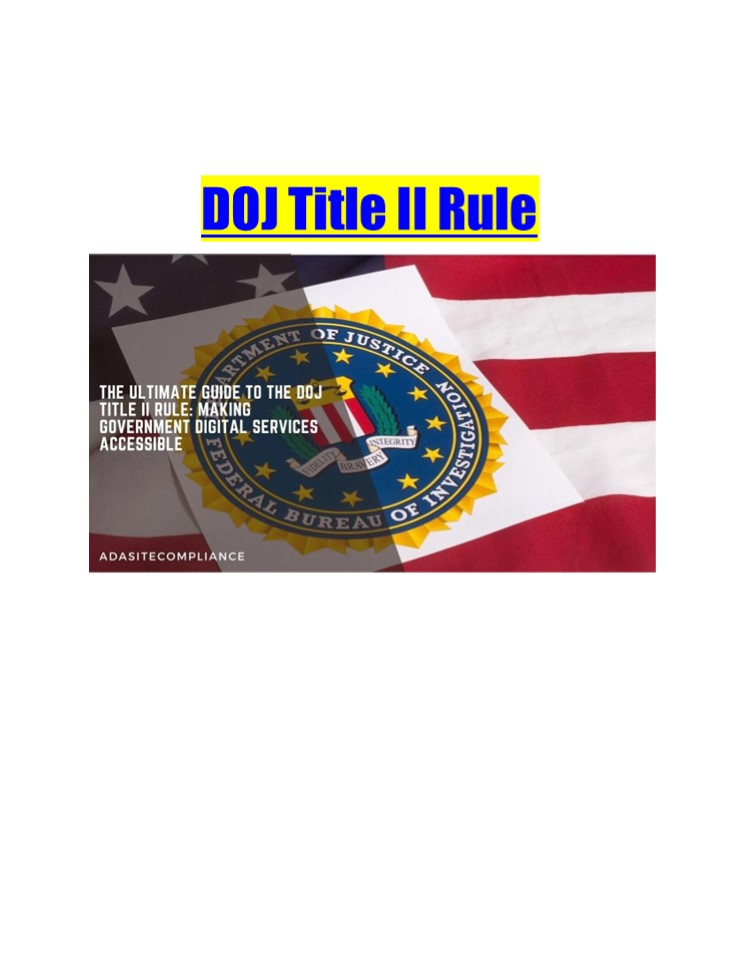DOJ Title II Rule