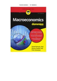 DOWNLOAD Macroeconomics For Dummies