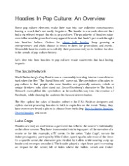 Hoodies In Pop Culture: An Overview