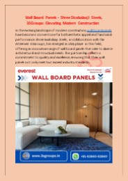Wall Board Panels