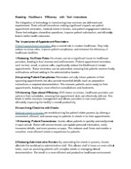Boosting Healthcare Efficiency with Tech Innovations