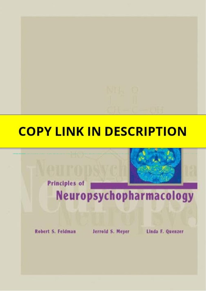PDF Principles of Neuropsychopharmacology Full