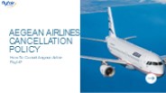How To Cancel Aegean Airline Flight?